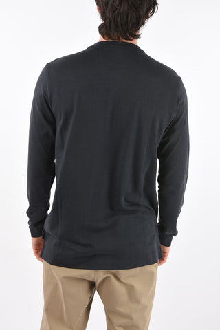 ZZEGNA silk and cotton Henley t-shirt