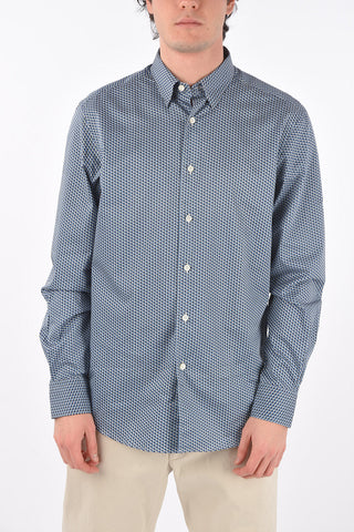 EZ LUXURY patterned classic collar shirt