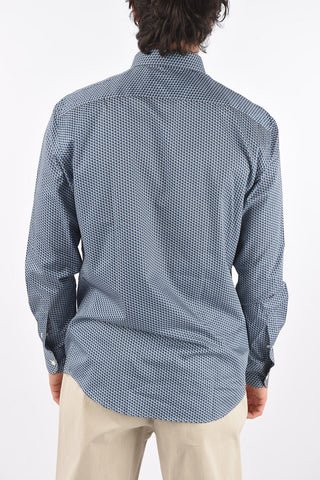 EZ LUXURY patterned classic collar shirt