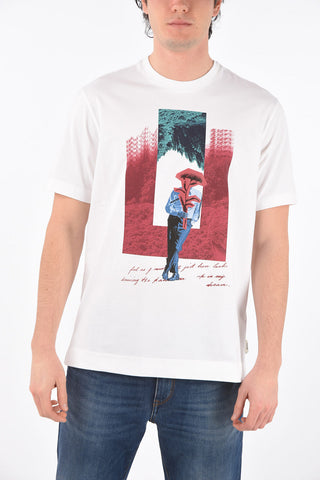 ZZEGNA t-shirt girocollo stampata