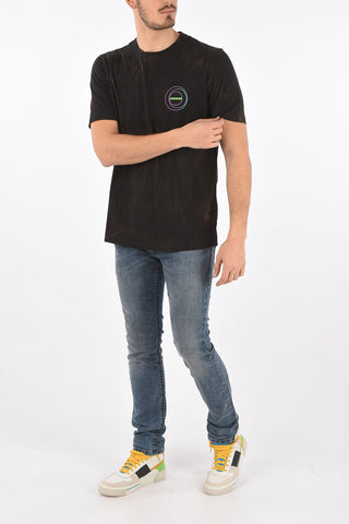 acid wash effect cotton T-JUST-E3 t-shirt
