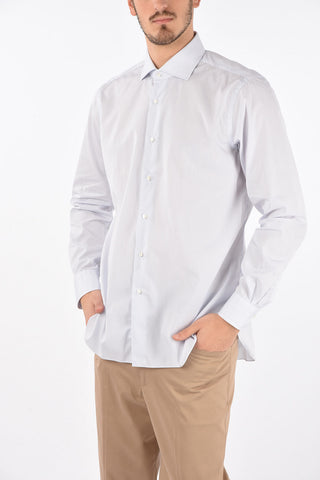 Camicia in cotone gessata