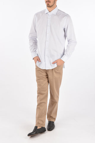 Camicia in cotone gessata