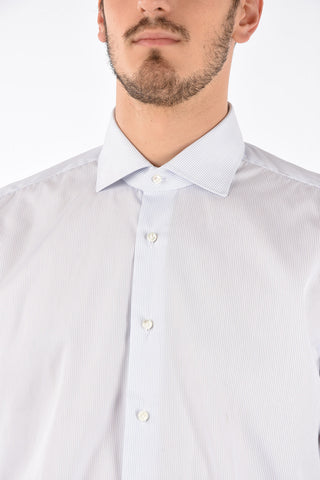 Camicia in cotone gessata