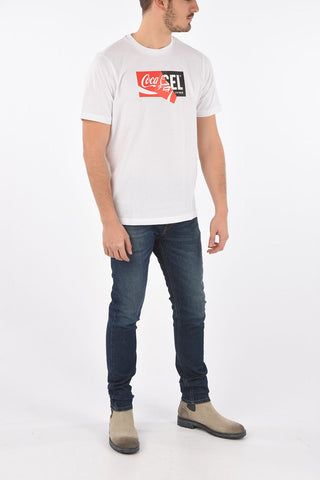 COCA COLA crew-neck CC-T-JUST t-shirt with front logo-print