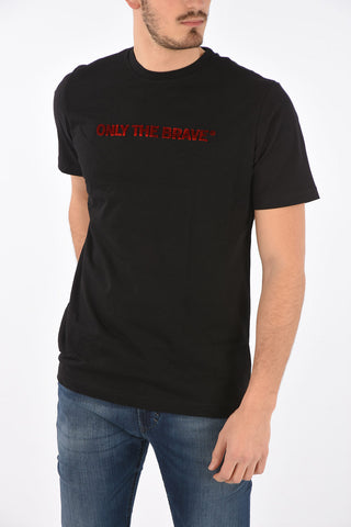 t-shirt T-JUST-E4 with velvet details