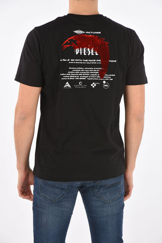 t-shirt T-JUST-E4 with velvet details