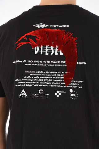 t-shirt T-JUST-E4 with velvet details
