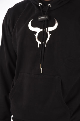 hooded CL-S-GIRK-HOOD-O sweatshirt with maxi patch pocket