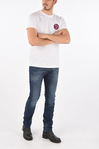 crew-neck T-DIEBIND-E1 t-shirt with embroidery on the back
