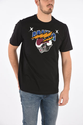 t-shirt girocollo CL-T-JUST-O1 con ricamo frontale