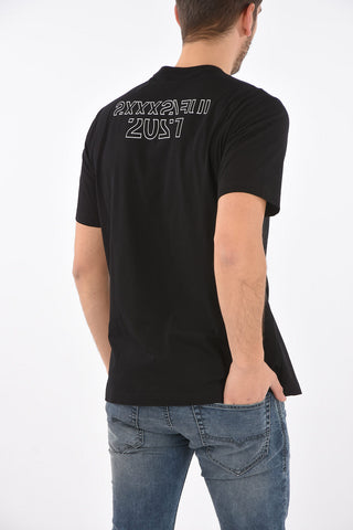 t-shirt girocollo CL-T-JUST-O1 con ricamo frontale