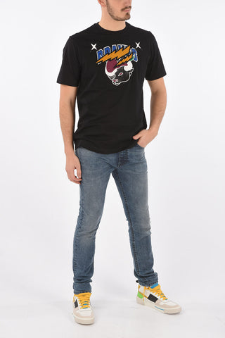 t-shirt girocollo CL-T-JUST-O1 con ricamo frontale