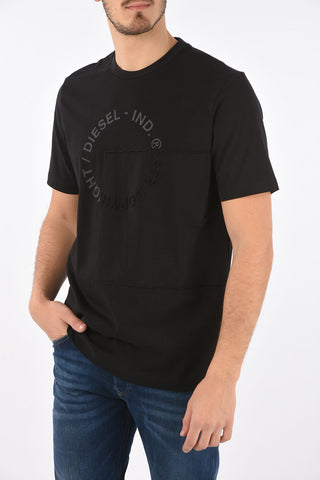 crew-neck T-JUSTEMB t-shirt with embossed detail