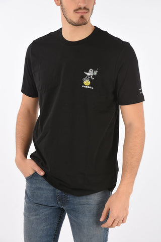 crew-neck VE-T-JUST-LEO t-shirt with print