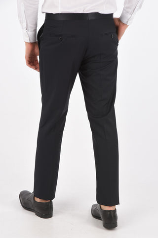 center vent peak lapel 3 piece waistcoat suit