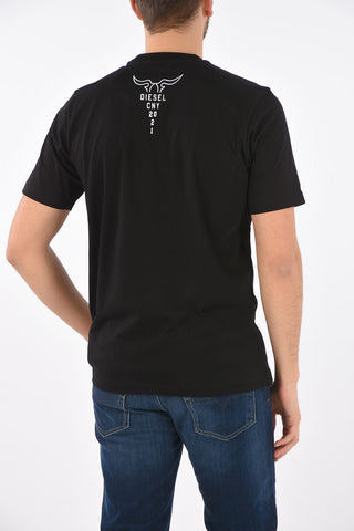 crew-neck t-shirt CL-T-JUST-O with maxi print on the front
