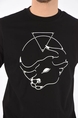 crew-neck t-shirt CL-T-JUST-O with maxi print on the front