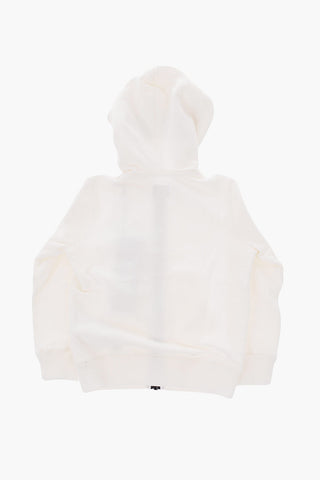 hooded goggles sweatshirt with zip closure 