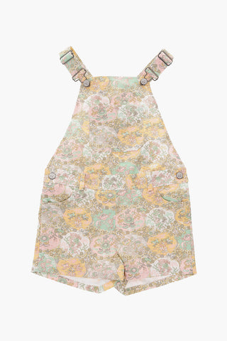 romper suit motivo floreale con tasca a toppa