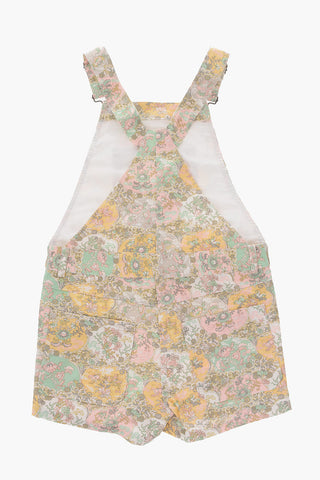 romper suit motivo floreale con tasca a toppa