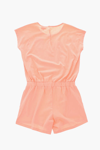 logo printed romper suit