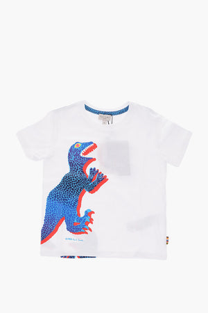 dinosaur printed crew-neck t-shirt