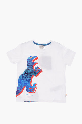 dinosaur printed crew-neck t-shirt