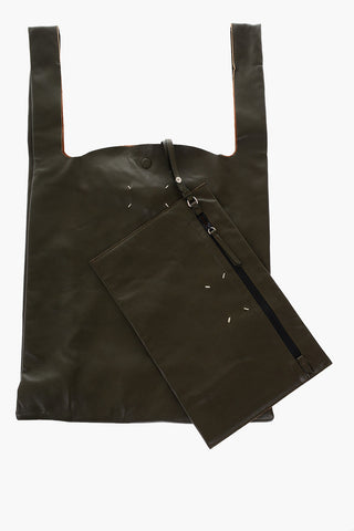 MM11 leather tote bag