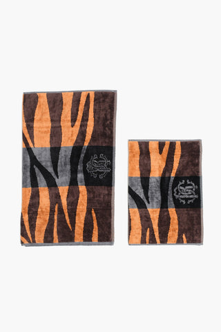 HOME zebra patterned terry 1+1 towels