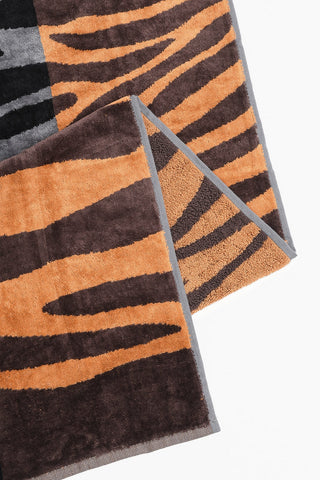 HOME zebra patterned terry 1+1 towels