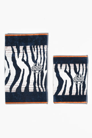 HOME zebra patterned terry 1+1 towels