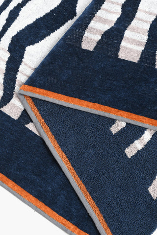 HOME zebra patterned terry 1+1 towels