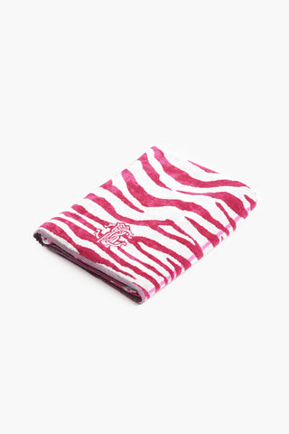 HOME telo bagno in spugna motivo zebra 95x180cm