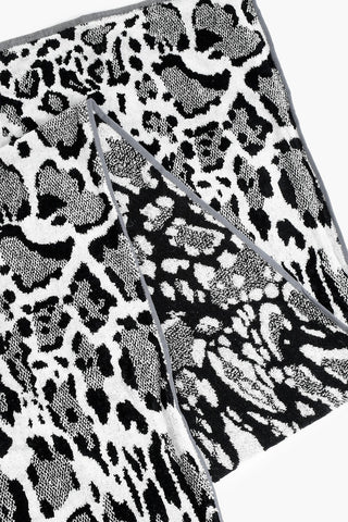 HOME 95x180cm animal printed cotton bath sheet