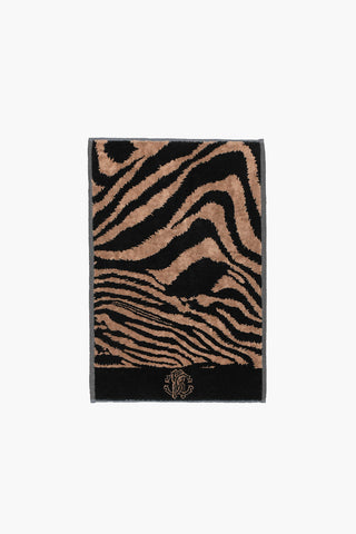 HOME 40x60cm animal patterned cotton bath sheet