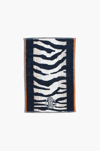 HOME 40x60cm zebra patterned cotton towel