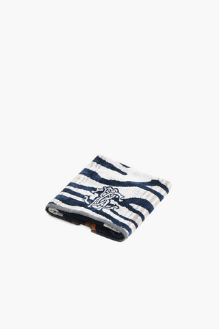 HOME 40x60cm zebra patterned cotton towel