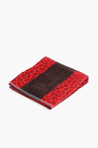 HOME 100x150cm animal patterned terry bath sheet