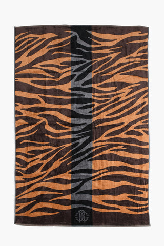 HOME telo bagno in spugna motivo zebra 95x150cm