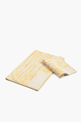 HOME crocodile patterned terry 1+1 towels