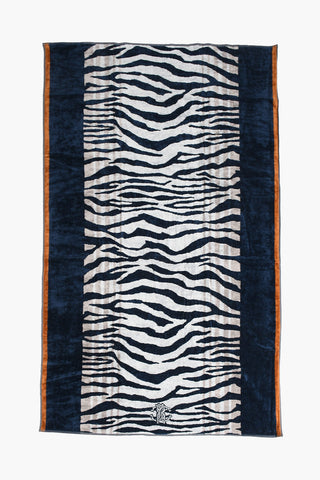 HOME 95x180cm animal patterned terry bath sheet