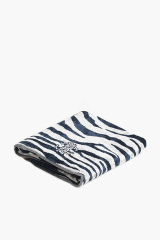 HOME 95x180cm animal patterned terry bath sheet