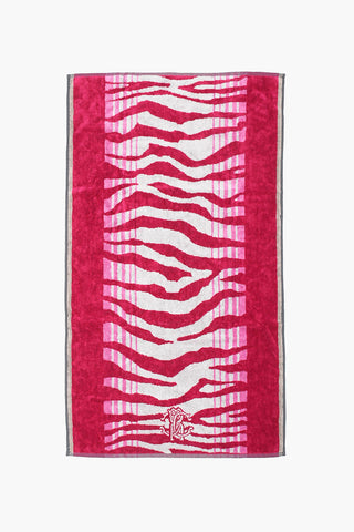 HOME telo bagno in spugna con motivo animalier 60x110cm