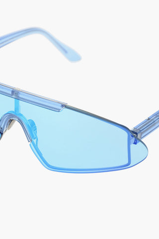 mirrored lenses mask sunglasses