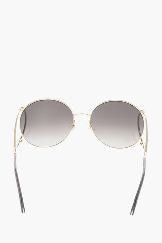 round sunglasses with gradient lenses 