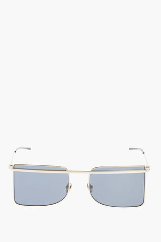 205W39NYC squared sunglasses with golden frame