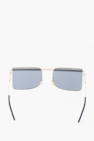205W39NYC squared sunglasses with golden frame