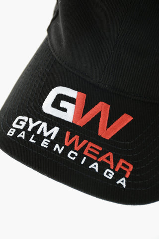 cotton gym cap with embroiderey embossed logo