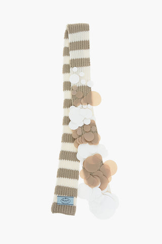 two-tone cashmere scarf with sequins